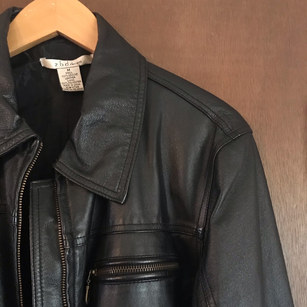 SOLD z.b.d Design Men’s Medium Leather Jacket
